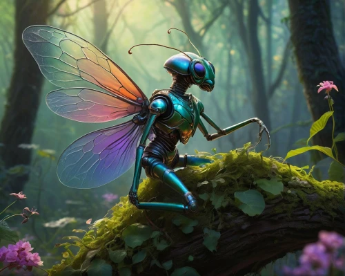 faerie,faery,insectoid,flik,fairy,insectivore,fairy world,winged insect,antasy,little girl fairy,fairies aloft,ulysses butterfly,garden fairy,mantis,damselfly,aurora butterfly,fantasy art,dragonfly,lavagirl,fantasy picture,Illustration,Realistic Fantasy,Realistic Fantasy 32