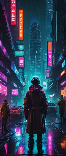 cyberpunk,bladerunner,shanghai,shinjuku,cybercity,tokyo city,kowloon,lumpur,akira,cityscape,dystopian,mongkok,tokyo,cybertown,futuristic,cyberscene,urban,metropolis,cyberworld,world digital painting,Illustration,Retro,Retro 02