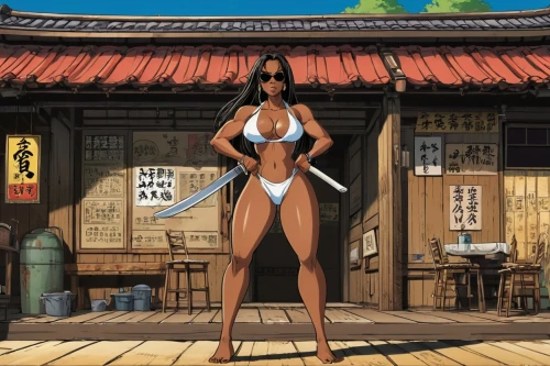 baoku,katana,kitana,korana,fujiko,elektra,yatsura,sukeban,kamaliyah,harima,kunoichi,manara,rumiko,ryoko,psylocke,lilandra,jubei,nakama,michiko,kubo,Illustration,American Style,American Style 13