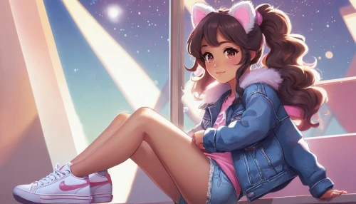 mabel,dva,mei,tracksuit,mihoshi,oneko,converse,sneakers,miku maekawa,asahina,pink shoes,trainers,mihoko,sweatsuit,moon boots,mikuru asahina,cute clothes,sneaker,chieri,kaori,Conceptual Art,Sci-Fi,Sci-Fi 05