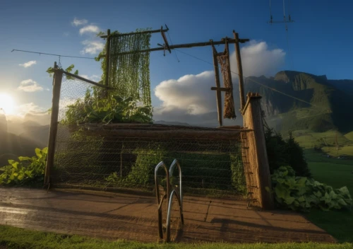 cryengine,riverwood,riftwar,sansar,enb,tanoa,ecotopia,sse,butterfields,allotments,calydonian,oberland,farmstead,garden swing,farm gate,home landscape,hobbiton,adventure bridge,dreamfall,vegetable garden,Photography,General,Realistic