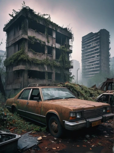 scampia,post-apocalyptic landscape,post apocalyptic,abandoned car,destroyed city,postapocalyptic,pripyat,luxury decay,kowloon city,car cemetery,apocalyptic,kurilsk,fordlandia,weyland,old abandoned car,lostplace,hashima,scrap car,derelict,abandonware,Photography,Documentary Photography,Documentary Photography 12