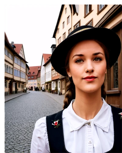 girl wearing hat,fraulein,girl in a historic way,yezhel,dirndl,rothenburg of the deaf,homburg,weimar,quedlinburg,germanist,saxonian,klara,pawlowicz,goslar,speyer,seberg,weisz,oktoberfest background,colditz,bavarian swabia,Illustration,American Style,American Style 15