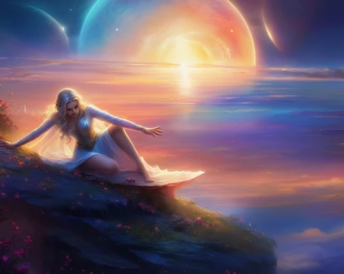 fantasy picture,astral traveler,inanna,dreamscape,dreamtime,mermaid background,dreamscapes,fantasy art,awakening,amphitrite,astral,urantia,world digital painting,celestial,nakshatras,radiance,awakened,faerie,sundancer,akashic,Illustration,Realistic Fantasy,Realistic Fantasy 01