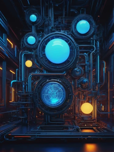 cinema 4d,ufo interior,3d render,fractal environment,spaceship interior,silico,neutrino,cyberia,labyrinthian,blue spheres,portal,portals,instrumentarium,vortex,fractal lights,modulator,3d background,levator,octavarium,furnace,Illustration,Retro,Retro 05