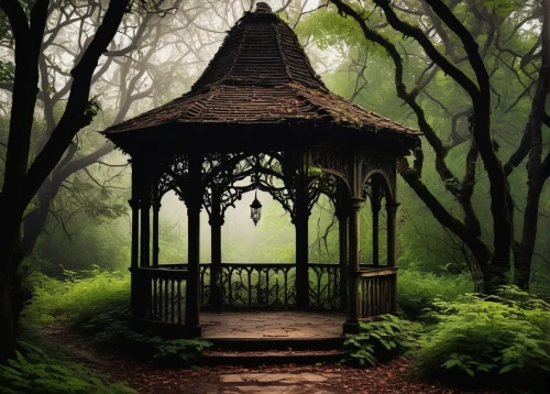 gazebo,forest chapel,gazebos,fairy house,arbor,enchanted forest,wishing well,fairytale forest,fairy forest,springhouse,treehouse,pergola,the mystical path,elven forest,fairytale,tree house,fairy village,forest path,fairyland,mirkwood,Photography,Documentary Photography,Documentary Photography 37