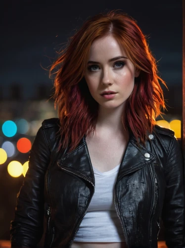clary,leather jacket,redhair,madelaine,red hair,romanoff,red head,redheads,redhead,redhead doll,sheppard,brigette,triss,debby,madelyne,burning hair,lights,aislinn,black widow,cerys,Photography,Fashion Photography,Fashion Photography 20