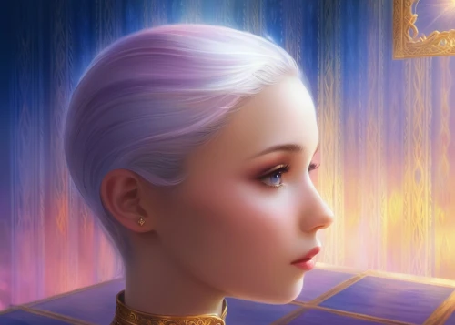 fantasy portrait,digital painting,violet head elf,world digital painting,mystical portrait of a girl,portrait background,digital art,jaina,golden crown,digital artwork,overpainting,satine,nessarose,etheria,noblewoman,fantasy picture,3d fantasy,sci fiction illustration,amalthea,fantasy art,Illustration,Realistic Fantasy,Realistic Fantasy 01