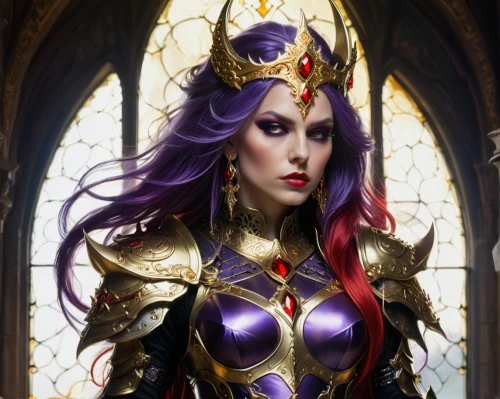 prophetess,etheria,liliana,shadrake,sorceress,dark elf,custodes,fantasy art,violet head elf,fantasy portrait,sorceresses,priestess,the enchantress,morwen,fantasy woman,countess,emperatriz,estess,drusilla,oerth,Conceptual Art,Fantasy,Fantasy 20