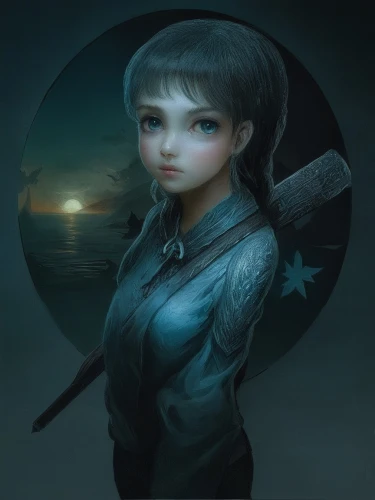 yuanji,fantasy portrait,selene,nitaya,katana,girl with gun,swordswoman,yanzhao,jianfeng,girl with a dolphin,shimei,miroku,seimei,youliang,wenzhao,lezha,xiaomei,joan of arc,haeju,liara,Conceptual Art,Fantasy,Fantasy 12