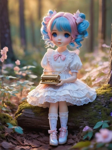 handmade doll,artist doll,little girl fairy,vintage doll,doll dress,painter doll,dress doll,clay doll,perched on a log,porcelain dolls,doll kitchen,dollfus,fairy house,blyde,doll paola reina,girl doll,ballerina in the woods,porcelain doll,japanese doll,minirose,Unique,3D,Modern Sculpture
