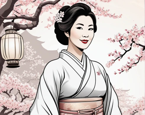 japanese sakura background,geiko,maiko,sakura background,geisha,hakama,uemura,japanese woman,plum blossoms,rakugo,geisha girl,chuseok,sakura,hanami,japanese cherry,sakura blossom,tamiko,kikkawa,hanfu,hanbok,Illustration,Black and White,Black and White 04