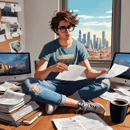 girl studying,hausser,study,study room,blur office background,office worker,girl at the computer,world digital painting,studious,freelancer,man with a computer,secretarial,modern office,bookworm,desk top,work from home,sci fiction illustration,desk,workspaces,gubler,Illustration,Black and White,Black and White 25