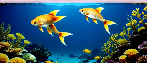 underwater background,sea life underwater,marine fish,underwater fish,school of fish,aquarium fish,damselfish,coral fish,sea animals,ocean underwater,anemone fish,underwater landscape,wrasses,underwater world,lemon surgeonfish,lemon butterflyfish,aquarium inhabitants,fishes,yellow fish,glassfish,Conceptual Art,Fantasy,Fantasy 07