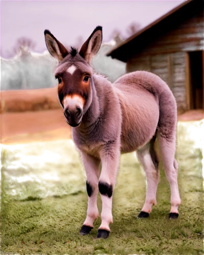 half donkey,electric donkey,platero,donkey,australian pony,donkey of the cotentin,zonkey,donkeys,wallaroo,kanga,zebu,tamburro,macropus,gray animal,kangaroo,mule,kangas,addax,cangaroo,blitzen,Conceptual Art,Oil color,Oil Color 11