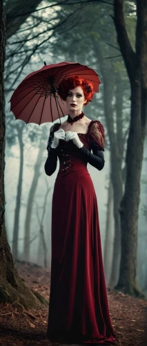 victorian lady,lindsey stirling,red riding hood,little red riding hood,rasputina,red rose in rain,victoriana,goldfrapp,little girl with umbrella,parasols,gothic woman,wuthering,ceremonials,lady in red,scotswoman,redhead doll,autochrome,parasol,victorian style,adele,Conceptual Art,Daily,Daily 20