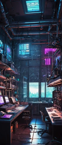 computer room,the server room,cyberpunk,cyberport,laboratory,manufactory,synth,cyberscene,cyberia,cybercity,cybertown,computerworld,ufo interior,cyberworld,lab,factories,cold room,refinery,warehouse,laboratories,Illustration,Realistic Fantasy,Realistic Fantasy 46