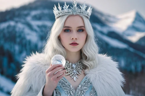 white rose snow queen,the snow queen,ice queen,suit of the snow maiden,sigyn,ice princess,valyrian,valar,galadriel,eternal snow,imerys,silverthrone,eira,winterblueher,daenerys,white fur hat,ignagni,irminsul,elsa,celeborn,Illustration,Abstract Fantasy,Abstract Fantasy 05