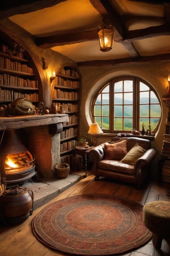 hobbiton,inglenook,reading room,great room,fireplace,attic,sitting room,study room,cosier,bookshelves,coziest,bookcases,livingroom,danish room,fireplaces,coziness,fire place,warm and cozy,cosy,living room,Photography,Fashion Photography,Fashion Photography 18