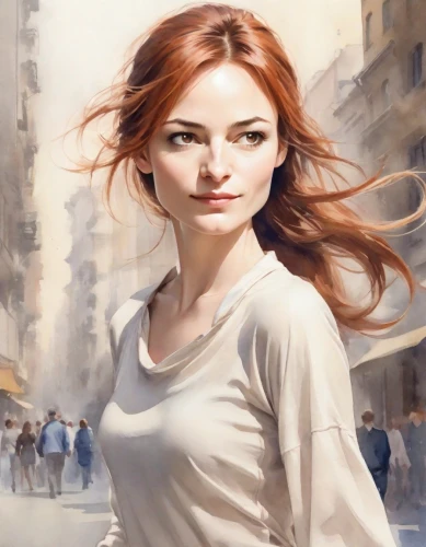donsky,world digital painting,woman walking,sprint woman,girl walking away,behenna,girl in a long,cinnamon girl,young woman,city ​​portrait,seregil,romanoff,photo painting,sci fiction illustration,girl on the river,girl with speech bubble,redheads,girl in a historic way,white lady,mystical portrait of a girl,Digital Art,Watercolor
