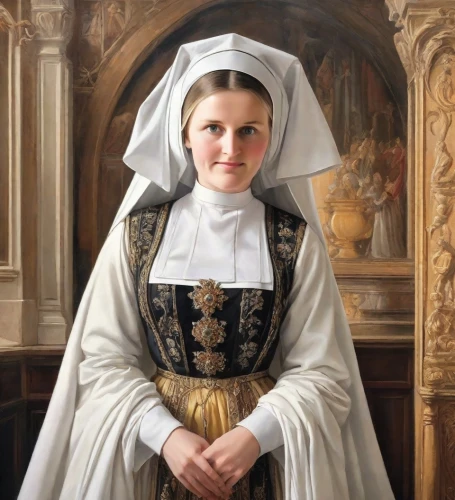 sspx,portrait of christi,begums,clergywoman,consolata,scholastica,perugini,girl in a historic way,dorota,chambermaid,franciszka,noblewoman,letizia,foundress,noblewomen,lieutenancies,nelisse,postulant,canoness,eadwig,Digital Art,Classicism