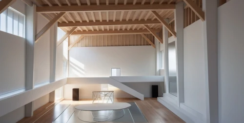 wooden beams,timber house,passivhaus,wooden sauna,associati,loft,archidaily,japanese-style room,dinesen,inverted cottage,daylighting,velux,cubic house,loftily,danish house,hallway space,architectes,attics,wooden house,wooden roof,Photography,General,Natural