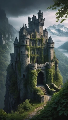 fairytale castle,fairy tale castle,fantasy landscape,medieval castle,forteresse,nargothrond,castle of the corvin,fantasy picture,dracula castle,castel,fairy tale castle sigmaringen,knight's castle,castle keep,beleriand,castles,bethlen castle,ghost castle,castle,templar castle,haunted castle,Conceptual Art,Fantasy,Fantasy 12