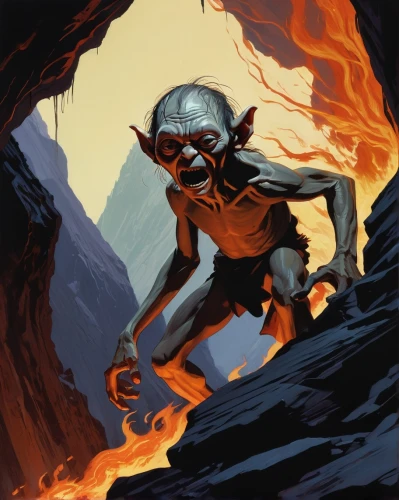 surtur,spelunker,gollum,hordak,etrigan,oddworld,volcanologist,strider,ifrit,balrog,oeming,dark elf,mcquarrie,larfleeze,harryhausen,hobgoblin,caliban,skotnikov,akhnaten,ravager,Conceptual Art,Sci-Fi,Sci-Fi 23