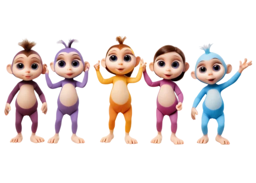 fingerlings,kewpie dolls,monkey family,chipettes,kewpie,cute cartoon image,retro cartoon people,human evolution,malfoys,children's background,marzipan figures,dollfus,cute cartoon character,pinocchios,moppets,fingerling,affiars,monkeys,renderman,minimis,Conceptual Art,Sci-Fi,Sci-Fi 17