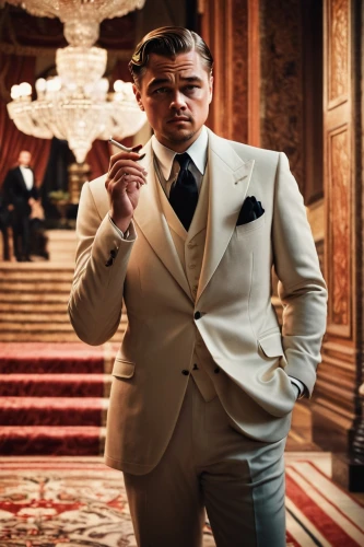 great gatsby,gatsby,dicaprio,darmody,men's suit,carraway,debonair,aristocrat,schweiger,suit of spades,lapo,timberlake,sportcoat,wedding suit,gotti,aristocracy,kingsmen,tycoon,gentlemanly,skyfall,Art,Classical Oil Painting,Classical Oil Painting 19