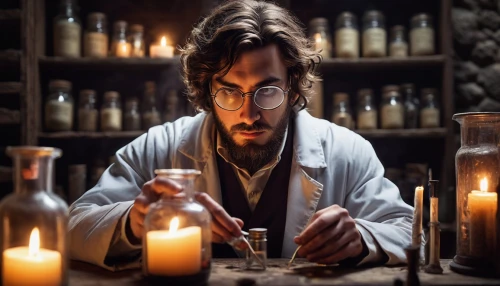 candlemaker,apothecary,chemist,reanimator,biochemist,pharmacopeia,huygens,perfumer,chemists,groban,rosicrucians,poisoners,potions,watchmaker,ichabod,perfumers,apothecaries,theoretician physician,pharmacologist,scientist,Illustration,Paper based,Paper Based 27
