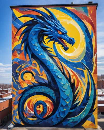 painted dragon,drexel,roa,saphira,fire breathing dragon,dragon of earth,dragon,dragones,dragonja,brisingr,eragon,wyrm,graffiti art,dragon fire,dragons,shenlong,dragon design,darragon,golden dragon,dragonetti,Art,Artistic Painting,Artistic Painting 35