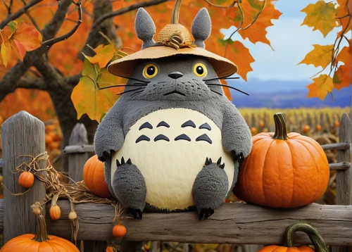 totoro,halloween cat,kirdyapkin,my neighbor totoro,halloween background,fall animals,autumn background,halloween vector character,pumpsie,halloween owls,halloween wallpaper,halloween pumpkin gifts,seasonal autumn decoration,funny pumpkins,halloween pumpkin,autumn decoration,happy halloween,autumn camper,halloween scene,halloween illustration,Art,Artistic Painting,Artistic Painting 09