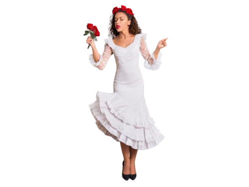 flamenca,rose png,valentine pin up,flamenco,valentine day's pin up,nessarose,derivable,habanera,quinceaneras,rose white and red,florinda,fiordiligi,rosalinda,3d render,dead bride,rosa 'the fairy,quinceanera,terpsichore,sylphide,aerith,Illustration,Black and White,Black and White 02