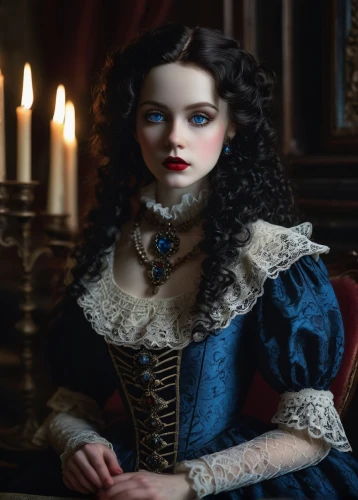 victorian lady,gothic portrait,female doll,noblewoman,duchesse,miniaturist,belle,elizabeth i,victoriana,vampire woman,principessa,elizabethan,vampire lady,boudria,liesl,dorota,volturi,victorian style,drusilla,lucrezia,Illustration,Abstract Fantasy,Abstract Fantasy 09