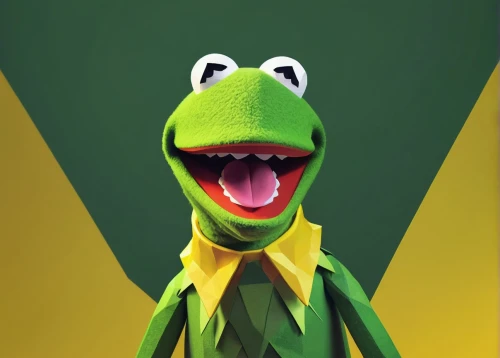 kermit,frog background,leaupepe,gex,greenie,pasquel,aaaa,aaa,greeno,yoshi,green frog,verde,ziffer,kero,pepe,orvil,aa,apu,patrol,gieco,Unique,3D,Low Poly