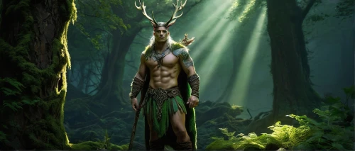 cernunnos,thranduil,druidic,archdruid,elven,druid,mirkwood,male elf,elven forest,dryad,hela,irminsul,druidism,midgard,fantasy picture,herne,elron,forest man,atlantean,dark elf,Illustration,Realistic Fantasy,Realistic Fantasy 45