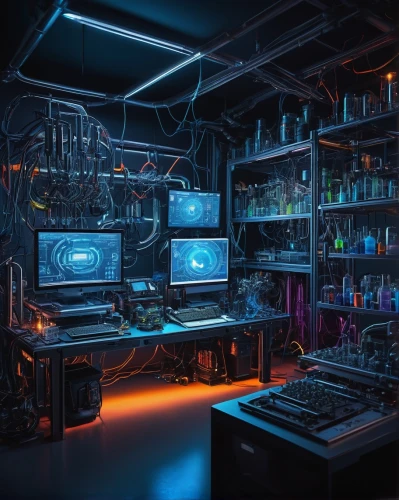 computer room,laboratory,the server room,computer workstation,lab,cyberpunk,research station,computerworld,computerized,chemical laboratory,workbench,laboratories,hackerspace,batcave,computerland,spaceship interior,computec,microstation,fractal design,workstations,Art,Classical Oil Painting,Classical Oil Painting 13