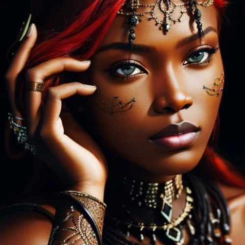 neith,nubia,african woman,fantasy art,oumou,ancient egyptian girl,niobe,thyatira,aveline,asherah,nubian,africaine,fantasy portrait,nephthys,rhianna,irisa,wodaabe,aeshna,black queen,himba