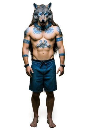 gnolls,3d render,3d figure,minotaur,3d rendered,gnoll,3d model,loincloth,haida,kemoko,derivable,tribal bull,barbarian,jayasimha,wolf bob,blue tiger,polyphemus,loincloths,narasimha,werewolf,Art,Classical Oil Painting,Classical Oil Painting 06