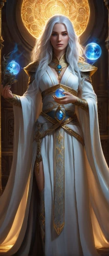 jaina,estess,prospera,priestess,archangel,elona,velika,khaldei,sorceror,archmage,zodiac sign libra,teferi,tirion,mediatrix,saturnyne,blue enchantress,sigyn,kondos,azura,sorceress,Art,Classical Oil Painting,Classical Oil Painting 17