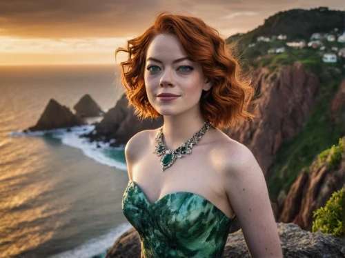 celtic woman,irisa,triss,demelza,mera,celtic queen,margairaz,huiraatira,cersei,lysa,poldark,ruadh,romanoff,nuala,siryn,green dress,abigaille,laoghaire,valar,maci,Illustration,Realistic Fantasy,Realistic Fantasy 47