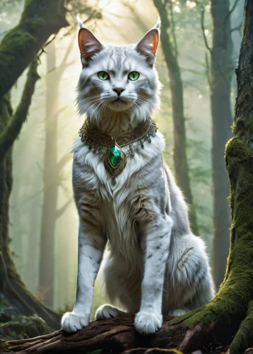 jayfeather,thunderclan,korin,riverclan,cathala,cat warrior,maincoon,siberian cat,skyclan,breed cat,wolpaw,snowbell,graystripe,himalayan persian,fantasy animal,white cat,felino,british longhair cat,silver tabby,bubastis,Conceptual Art,Fantasy,Fantasy 29