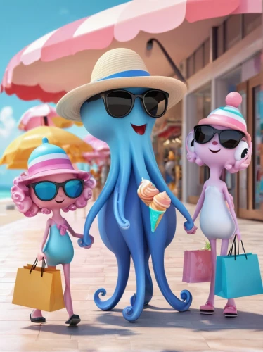 vacationers,beach goers,bahamonde,fashionistas,tourists,holidaymakers,beachgoers,madagascans,french tourists,squid game,shopping icon,calypsos,beachcombers,pleakley,turistas,island residents,cute cartoon image,misers,family outing,summer holidays,Unique,3D,3D Character