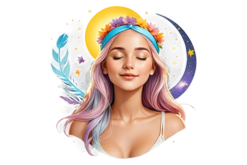 life stage icon,virgo,horoscope libra,zodiac sign libra,diwata,fairie,mermaid background,divine healing energy,flower fairy,fairy galaxy,portrait background,unicorn background,kundalini,android icon,ostara,bejeweled,growth icon,aquarius,anjo,rainbow background,Unique,Design,Sticker