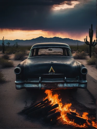 burnout fire,route 66,burnout,firestorms,tuscon,motorcars,scorched,ranchero,retro automobile,lake of fire,arizona,aronde,cadillac,terraplane,packard one-twenty,infernal,apocalyptic,old abandoned car,fire in the mountains,matchbox car,Photography,Fashion Photography,Fashion Photography 17