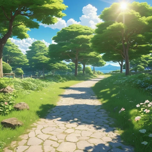 forest path,pathway,thatgamecompany,vesperia,paths,wooden path,hiking path,the path,the mystical path,path,shaders,walking in a spring,cartoon video game background,symphonia,yazaki,landscape background,forest road,shader,cryengine,japanese sakura background,Photography,General,Realistic