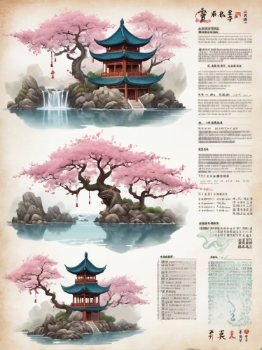 japanese floral background,japanese sakura background,teahouses,the japanese tree,japanese cherry trees,qingming,japanese background,plum blossoms,heian,oriental painting,hanfu,cherry trees,daoist,xuande,confucianism,background design,sakura background,cherry blossom tree,the plum flower,taoist,Unique,Design,Character Design