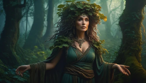 dryad,maenad,druidic,druidry,faery,dryads,hecate,faerie,maenads,druidism,mervat,the enchantress,egeria,rusalka,tuatha,enchantress,kahlan,circe,inara,celtic queen,Conceptual Art,Fantasy,Fantasy 16