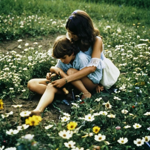 vintage boy and girl,girl and boy outdoor,little boy and girl,picking flowers,woodstock,vintage children,girl picking flowers,meadow play,young couple,as a couple,rohmer,dandelions,boy and girl,vintage 1978-82,dandelion meadow,ektachrome,meadow daisy,meadow,autochrome,clover meadow,Photography,Documentary Photography,Documentary Photography 02